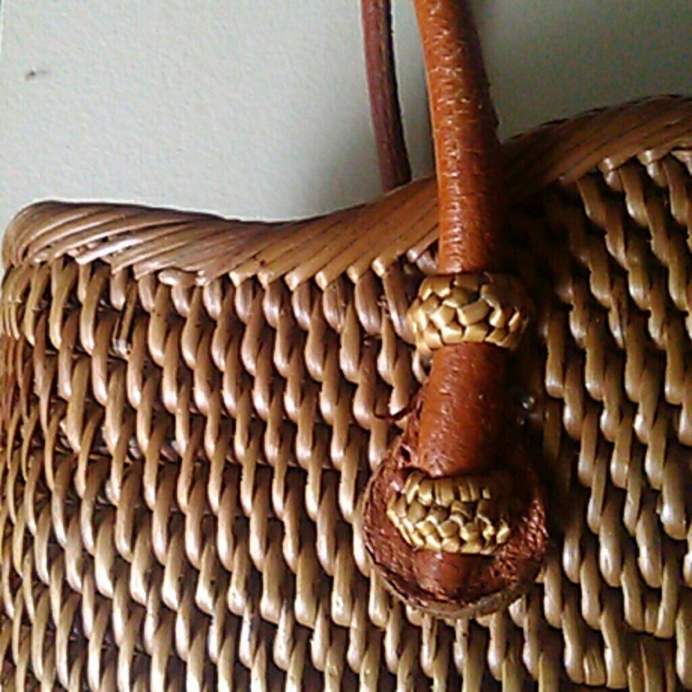 Straw Bucket Bag ,Drawstring Closure - image 7